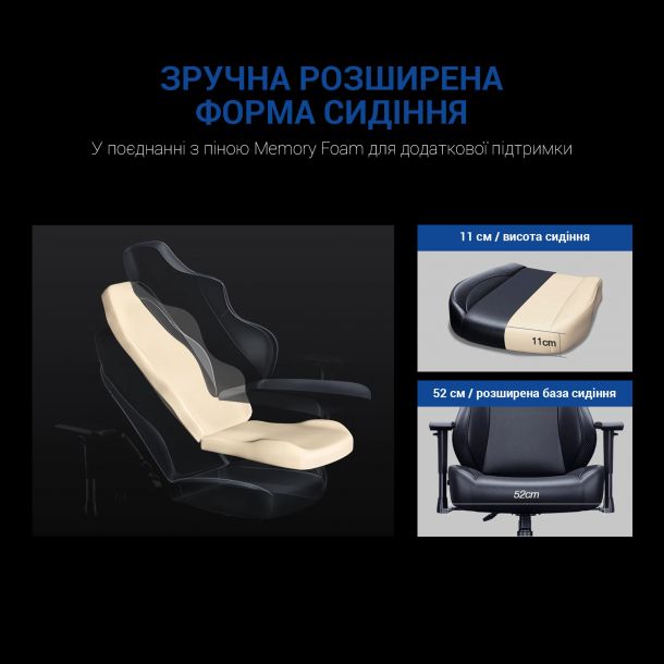 Крісло геймерське Anda Seat Luna Color L Blue (871380166) купить